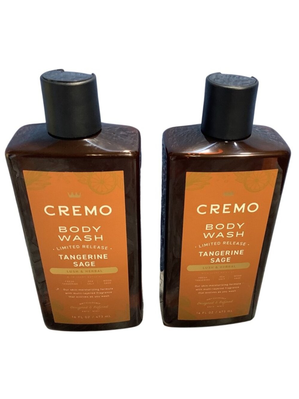 2 Cremo Moisturizing Body Wash Limited Release Tangerine Sage 16 Fl Oz